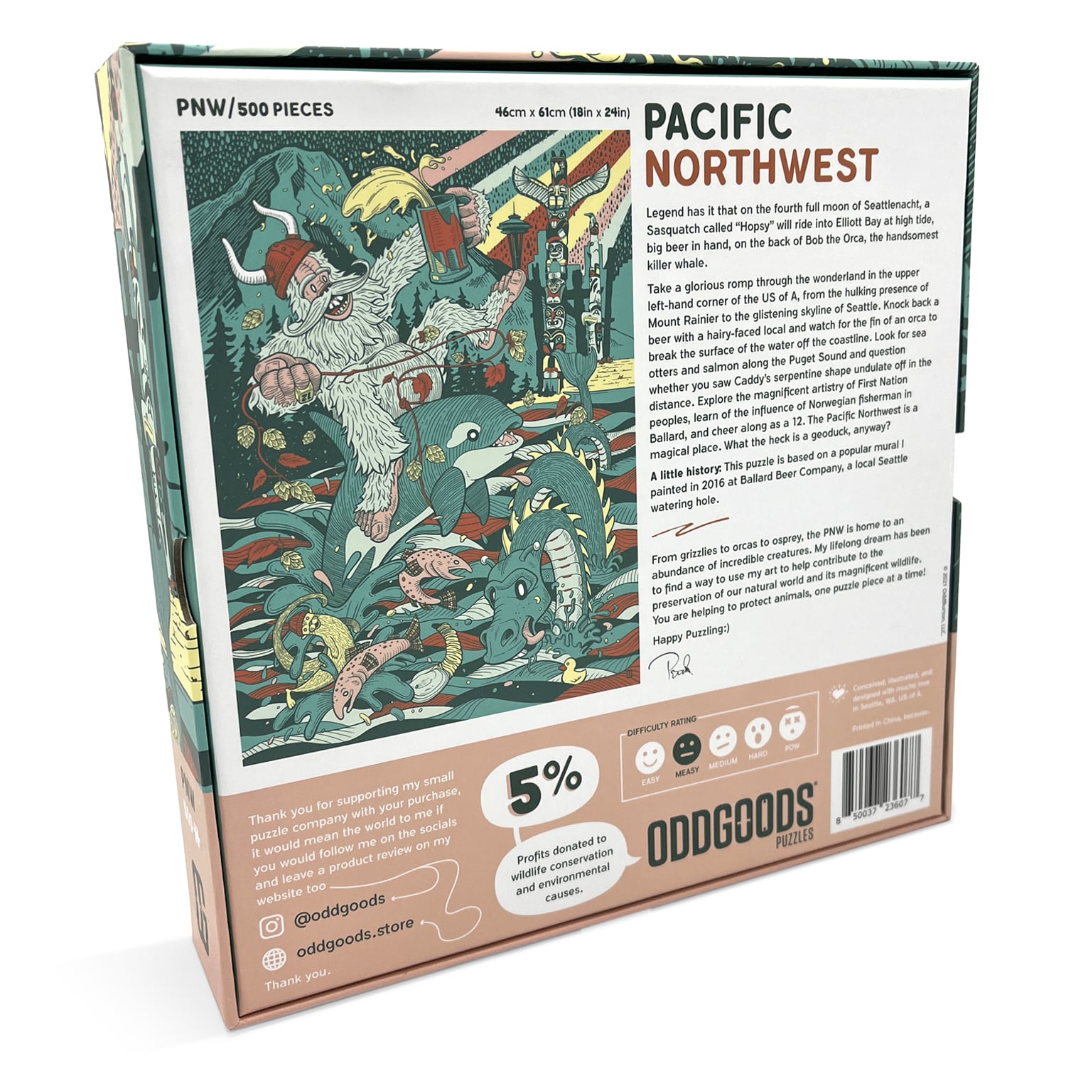 OddGoods PNW 500 Piece Jigsaw Puzzle